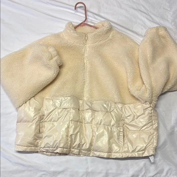Fabletics Cream Puffer Jacket - Picture 2 of 5